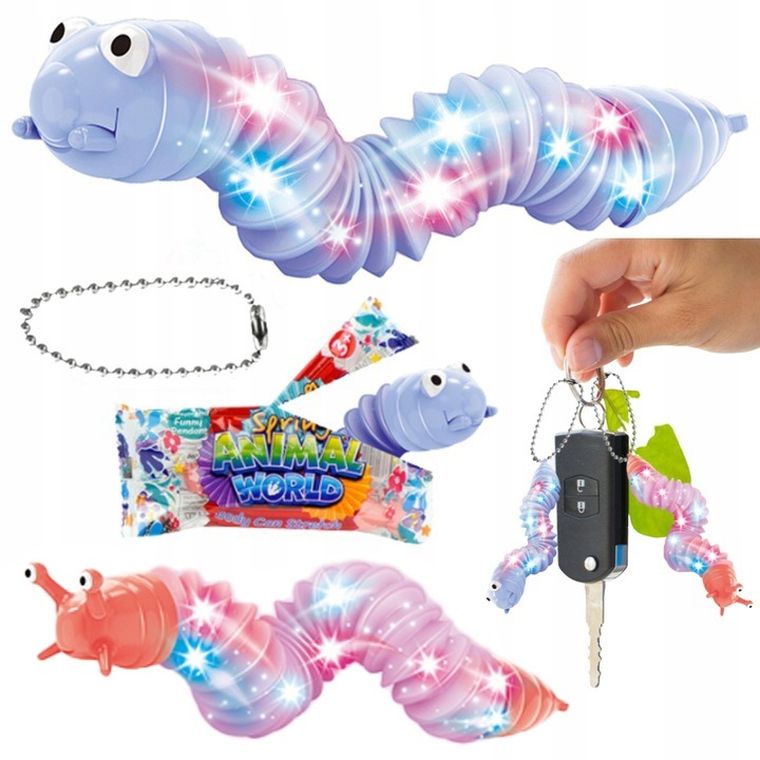 Maksik, zabawka sensoryczna, gąsienica, 1 szt.