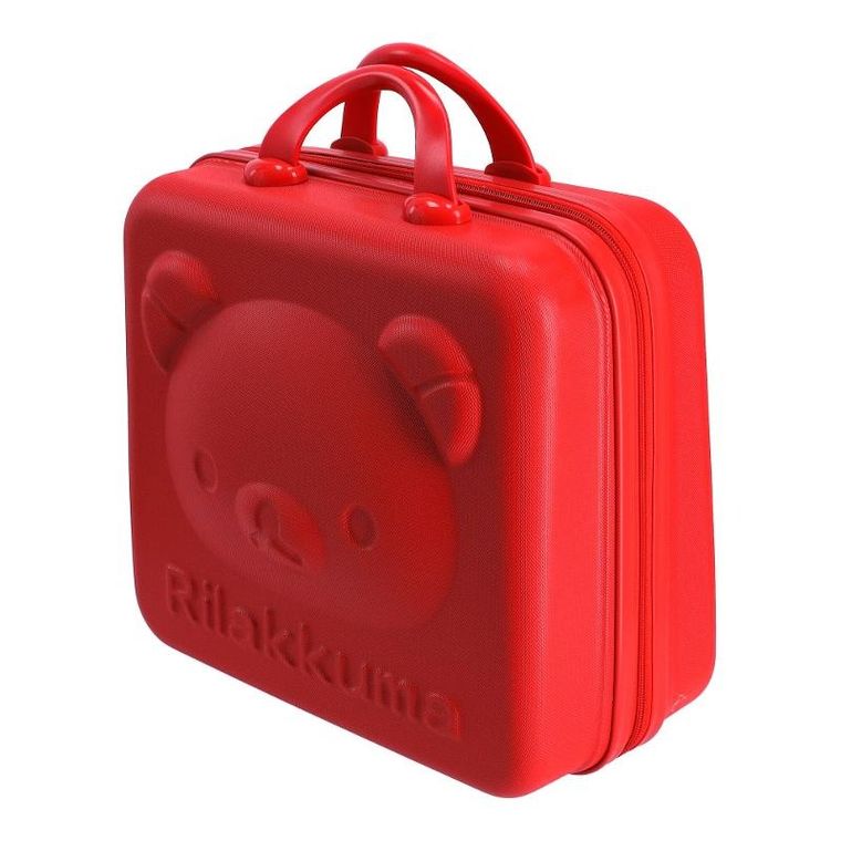 Mała walizka, kosmetyczka podróżna, czerwona