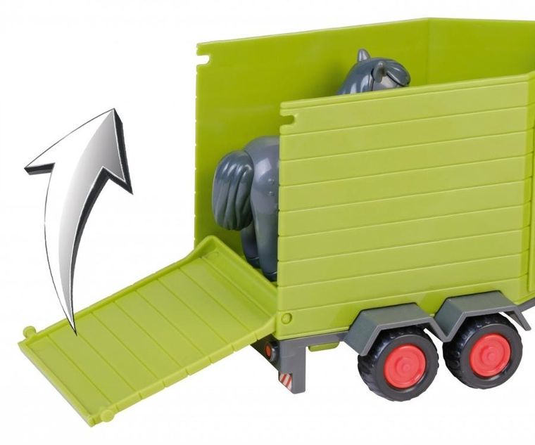 Malik, Happy People, Claas, traktor z przyczepą dla konia