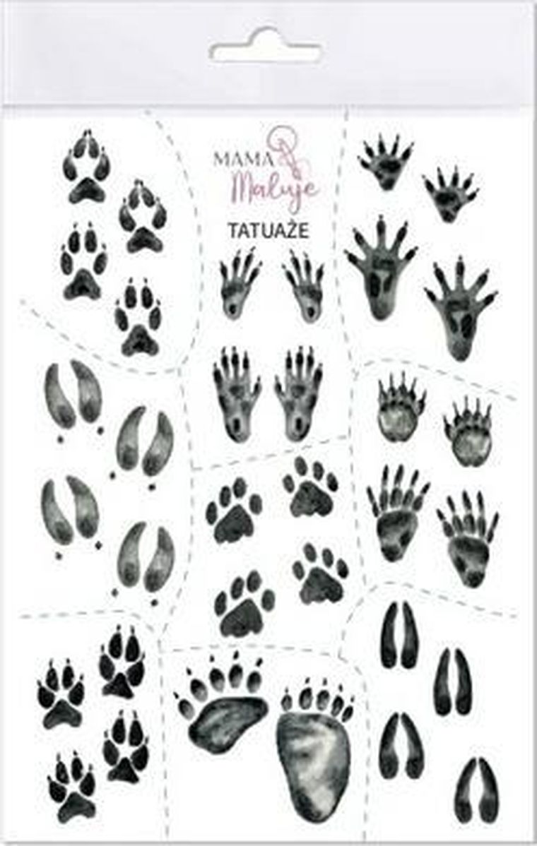 Mama Maluje, tatuaże zmywalne, Tropy