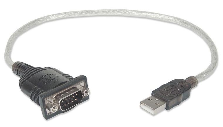 Manhattan, adapter, USB NA RS232/COM/DB9 M