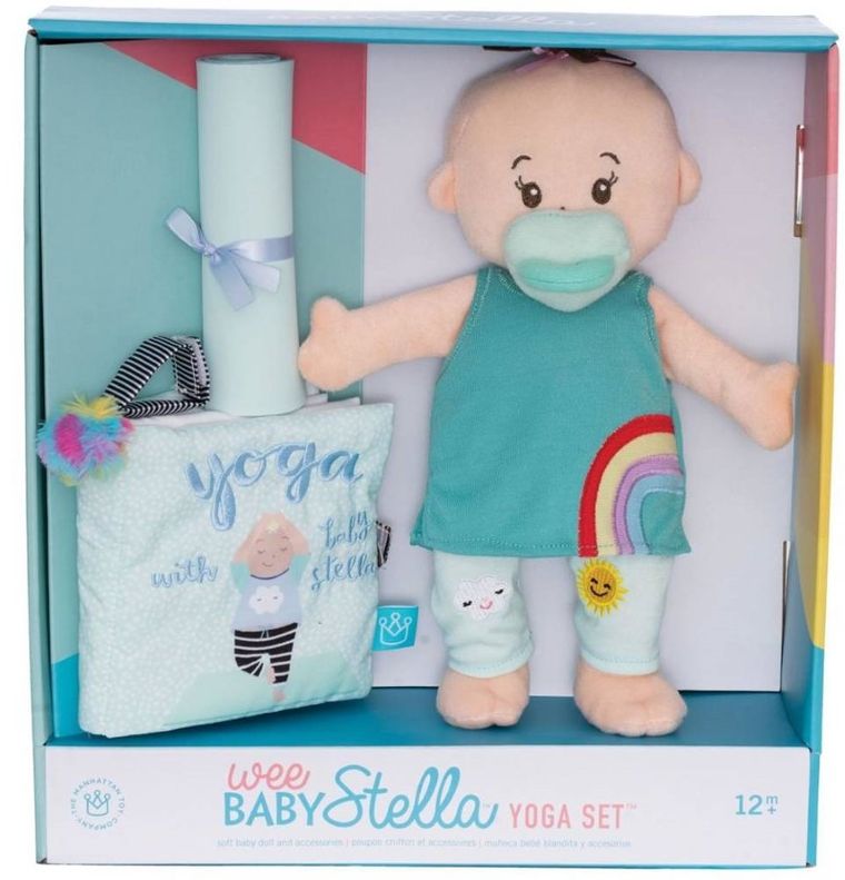 Manhattan Toy, Baby Stella, lalka z zestawem do yogi