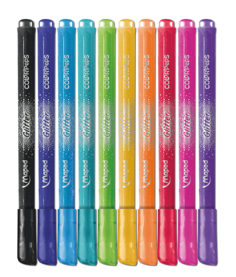 Maped, Color'Peps, flamastry brokatowe, 10 kolorów