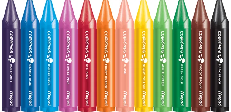 Maped, Color'Peps, kredki świecowe, 12 szt.