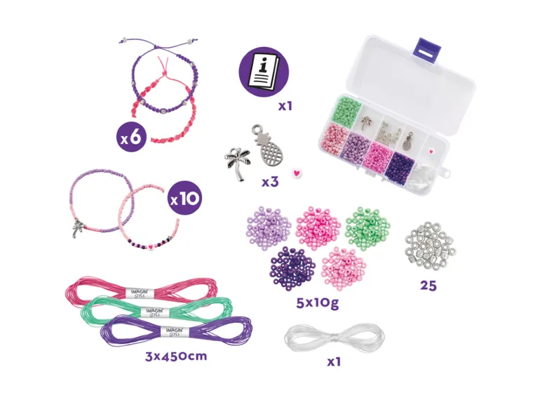 Maped Creativ, Barbie, bransoletki, zestaw kreatywny