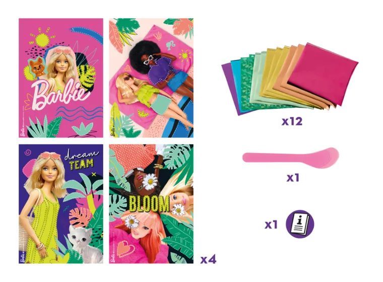 Maped Creativ, Barbie, Foil Art, zestaw kreatywny