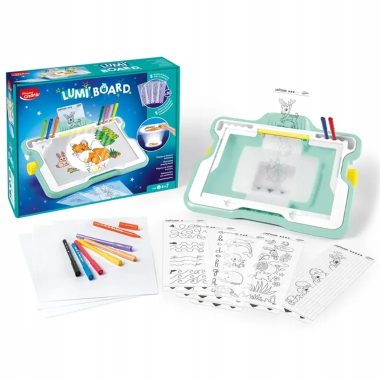 Maped Creativ, podświetlana tablica z szablonami do odrysowywania