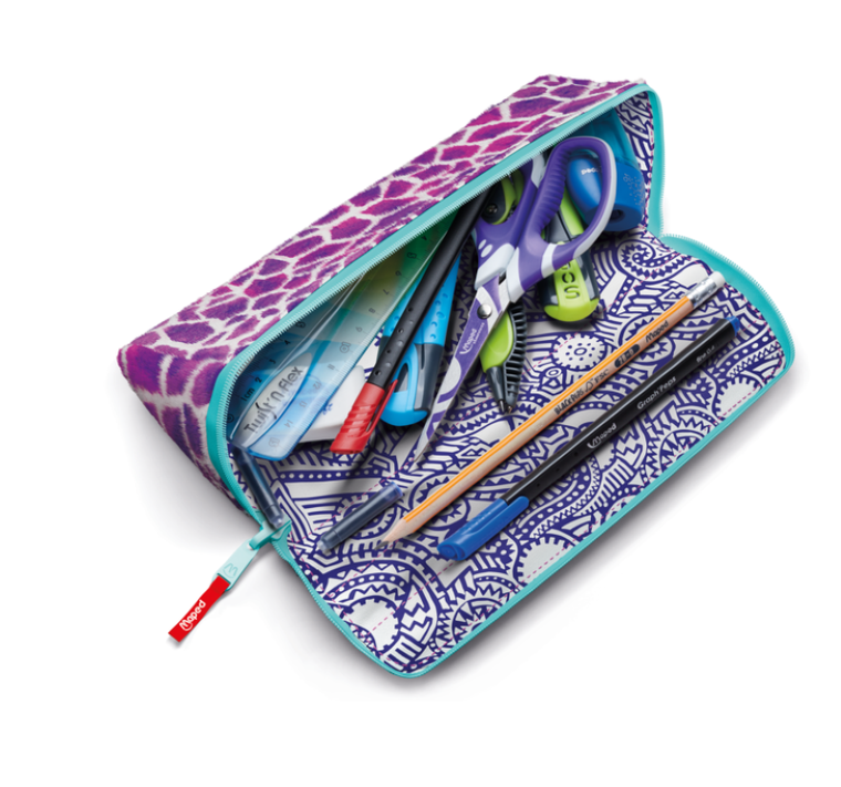 Maped, Effect, piórnik do pokolorowania, futerko, różowy