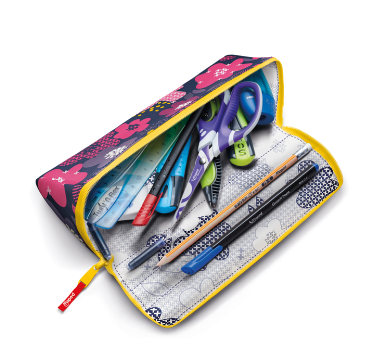 Maped, Pattern, piórnik do pokolorowania, różowy