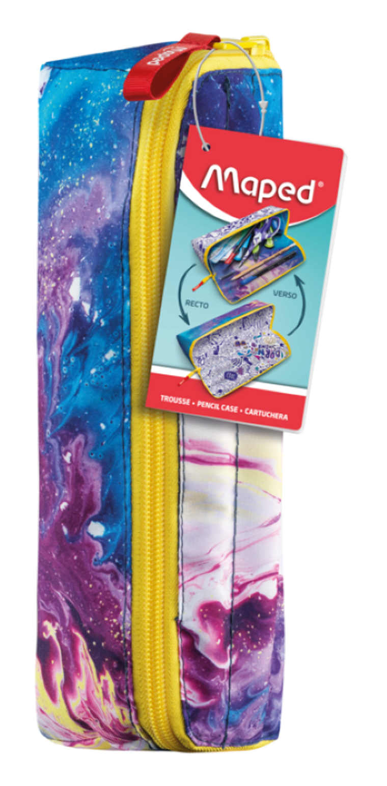 Maped, Trendy, piórnik do pokolorowania, różowy