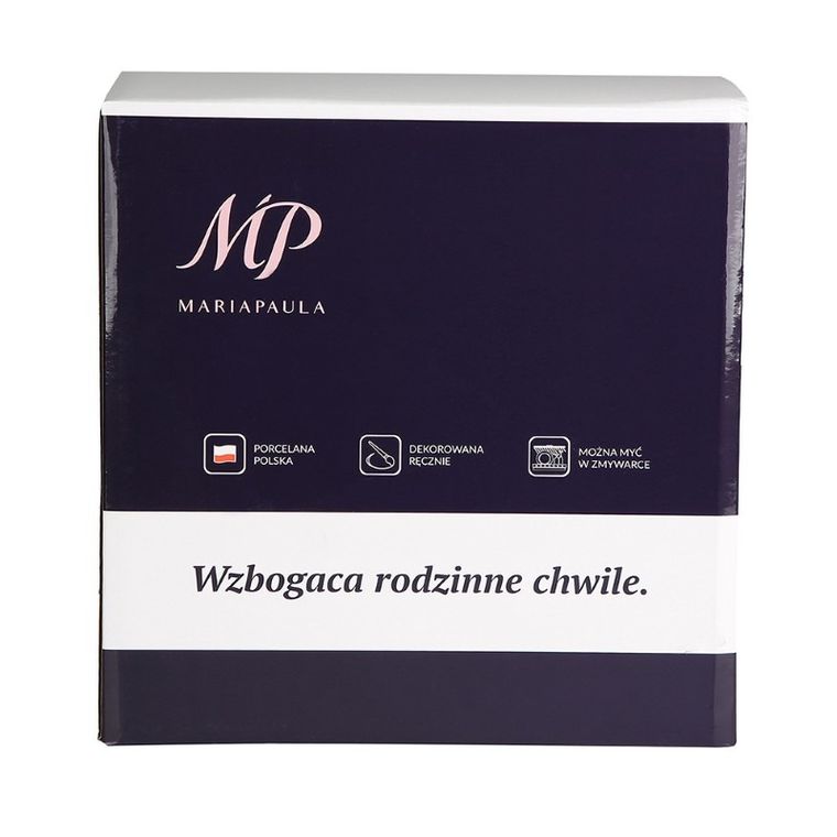 MariaPaula, Moderna Biała, serwis obiadowy 6 osób, 18 elementów