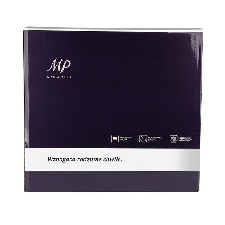 MariaPaula, Moderna Biała, serwis obiadowy 6 osób, 24 elementy