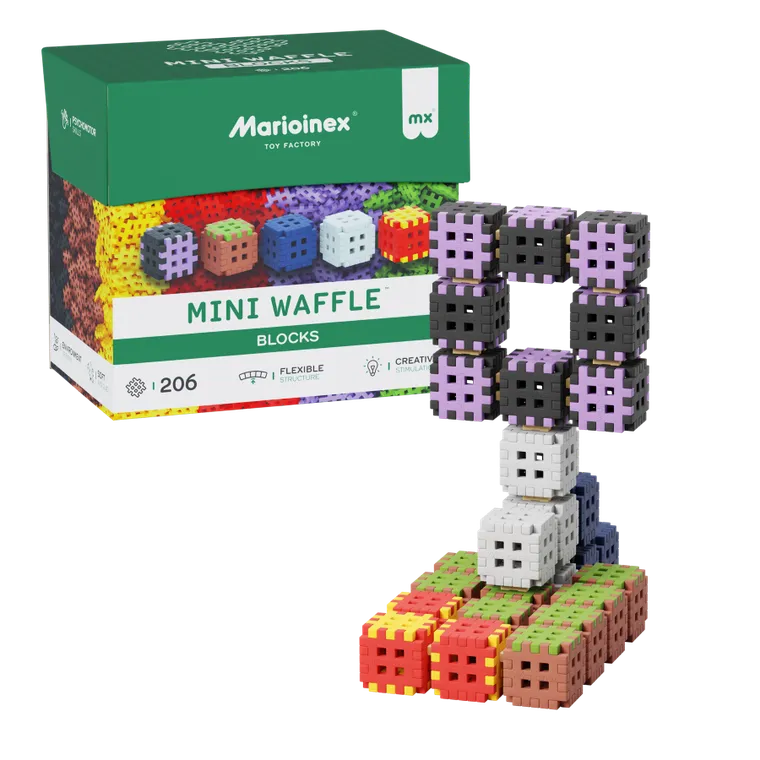 Marioinex, Mini Waffle, Blocks, klocki konstrukcyjne, 206 elementów