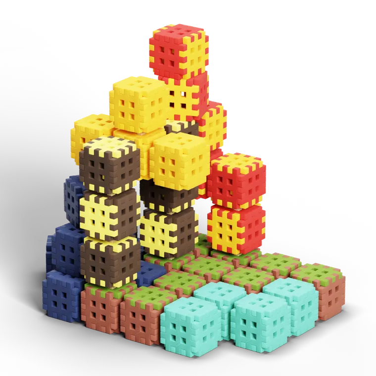 Marioinex, Mini Waffle, Green Blocks, klocki konstrukcyjne, 302 elementy