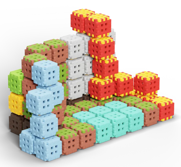 Marioinex, Mini Waffle, Green Blocks, klocki konstrukcyjne, 502 elementy
