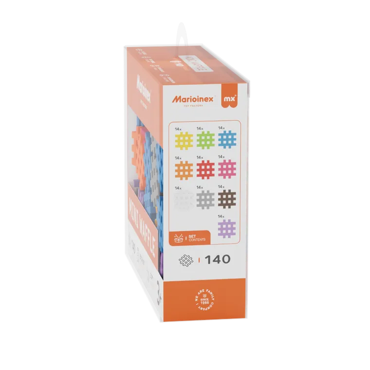 Marioinex, Mini Waffle, klocki konstrukcyjne, 140 elementów