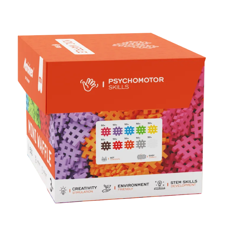 Marioinex, Mini Waffle, klocki konstrukcyjne, 500 elementów