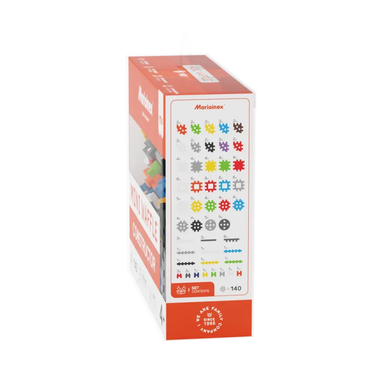 Marioinex, Mini Waffle, Konstruktor, klocki konstrukcyjne, 140 elementów