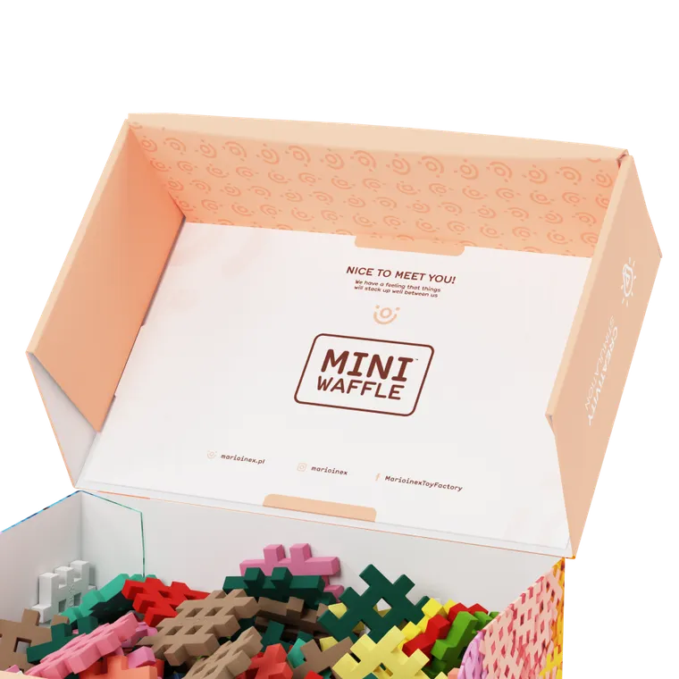 Marioinex, Mini Waffle, Pastel, klocki konstrukcyjne, 300 elementów