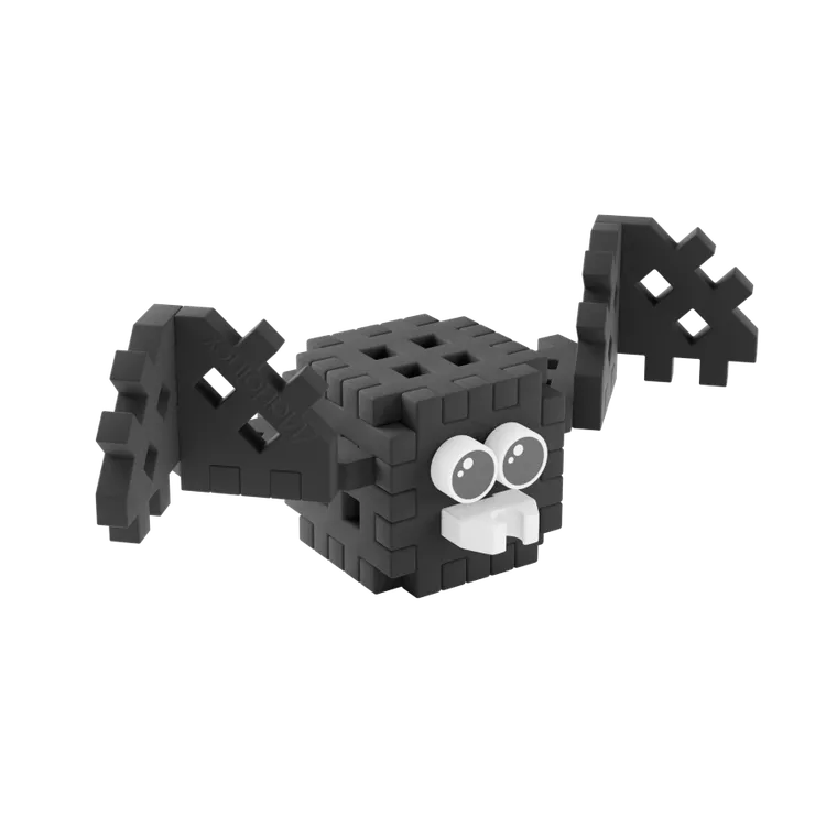 Marioinex, Mini Waffle, Pocket Pets, Nietoperz, klocki konstrukcyjne, 15 elementów