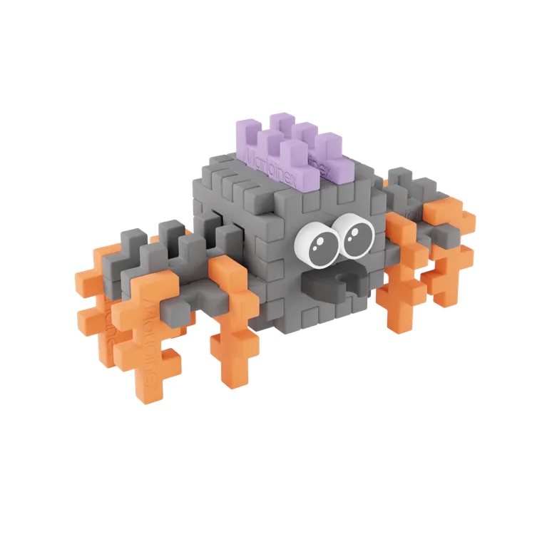 Marioinex, Mini Waffle, Pocket Pets, Pająk, klocki konstrukcyjne, 25 elementów