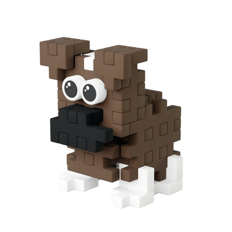 Marioinex, Mini Waffle, Pocket Pets Puppies, Boxer, klocki konstrukcyjne, 50 elementów