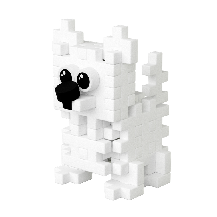 Marioinex, Mini Waffle, Pocket Pets Puppies, West Highland White Terrier, klocki konstrukcyjne, 49 elementów