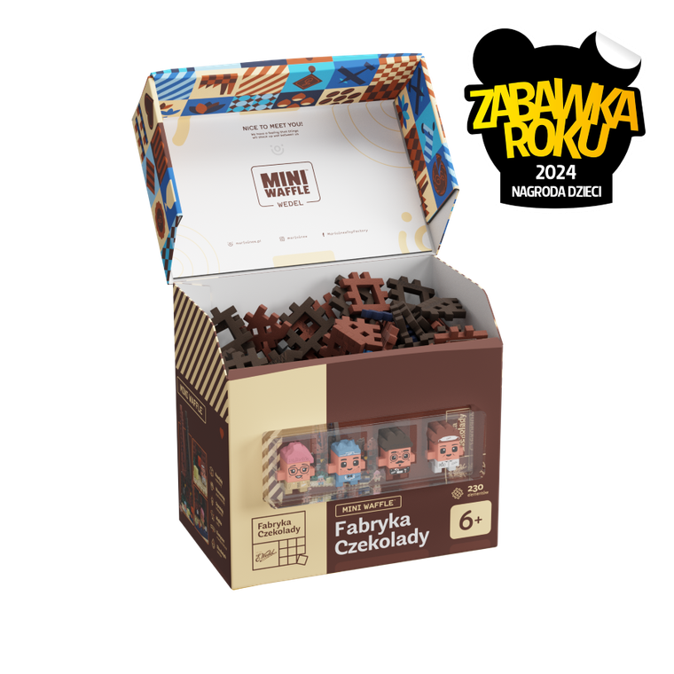 Marioinex, Mini Waffle, Wedel, Fabryka Czekolady, klocki konstrukcyjne, 230 elementów
