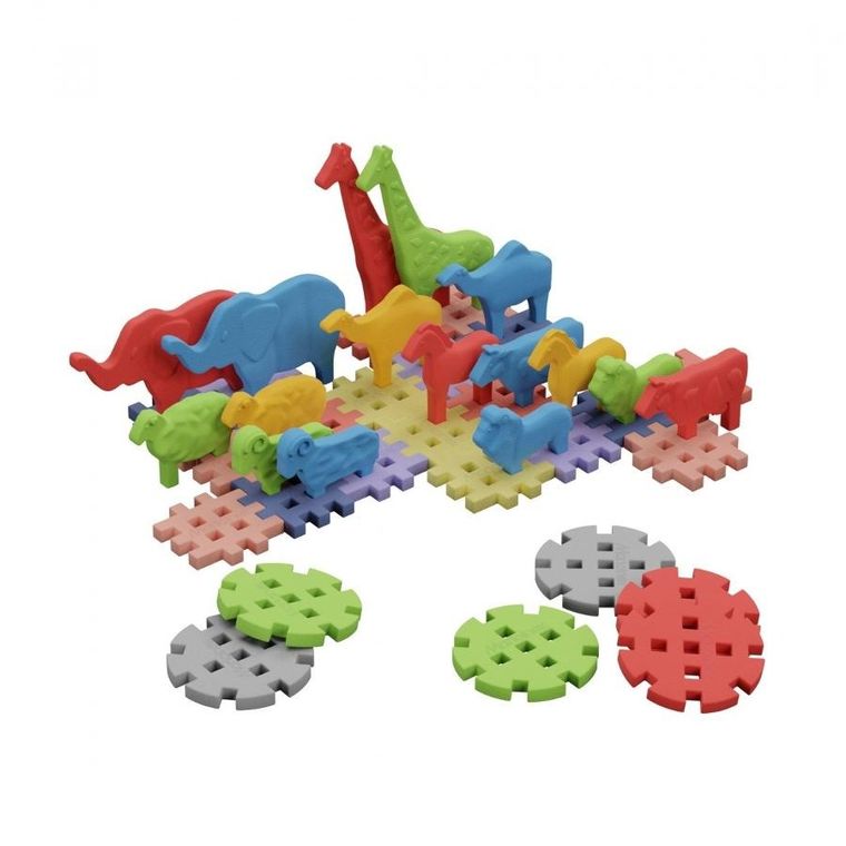 Marioinex, Mini Waffle, Zwierzęta, klocki konstrukcyjne, 42 elementy