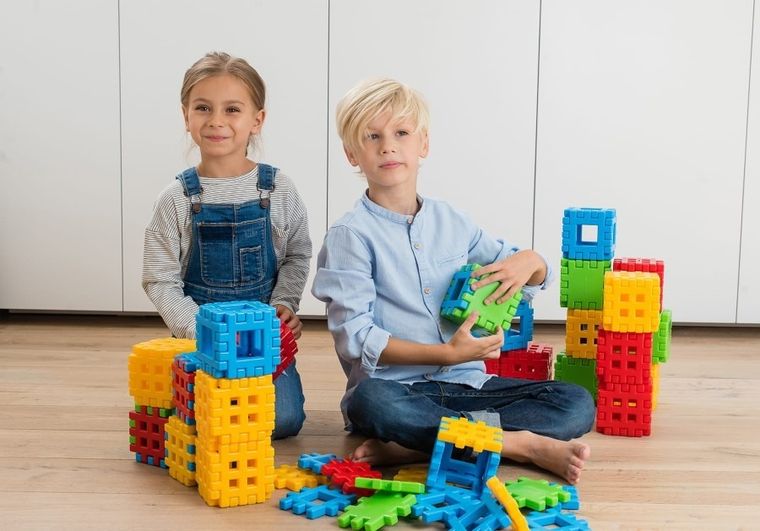 Marioinex, Waffle, klocki konstrukcyjne, 170 elementów