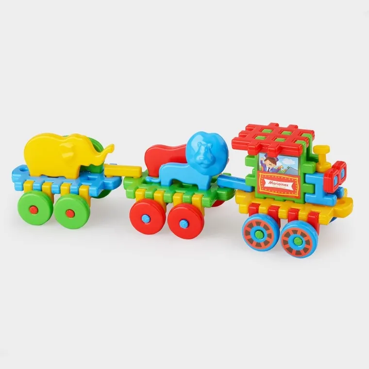 Marioinex, Waffle, Pociąg, klocki konstrukcyjne, 46 elementów