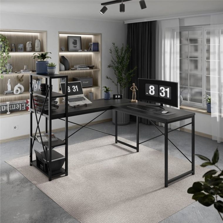 Mark Adler, Leader 5.9, biurko narożne, czarny