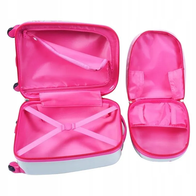 Marko, walizka i plecak, zestaw podróżny, sowy