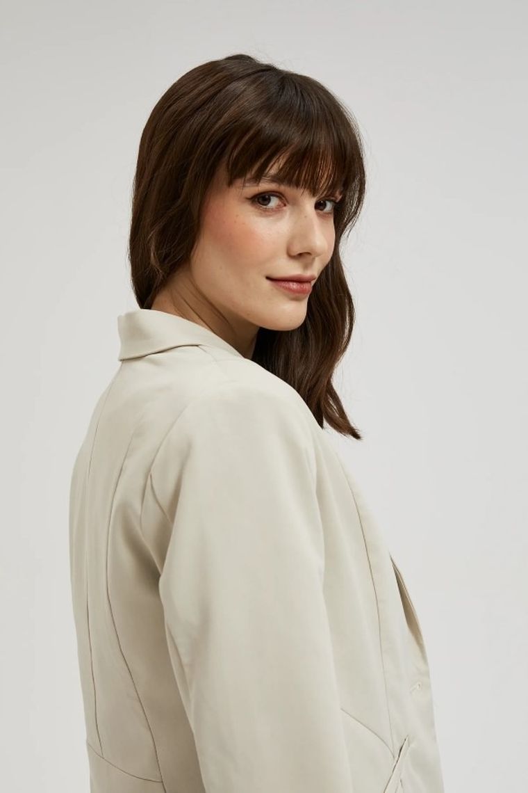 Marynarka damska, beżowa, Moodo