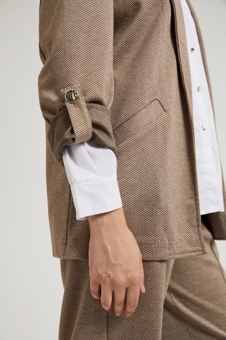 Marynarka damska, beżowa, Moodo