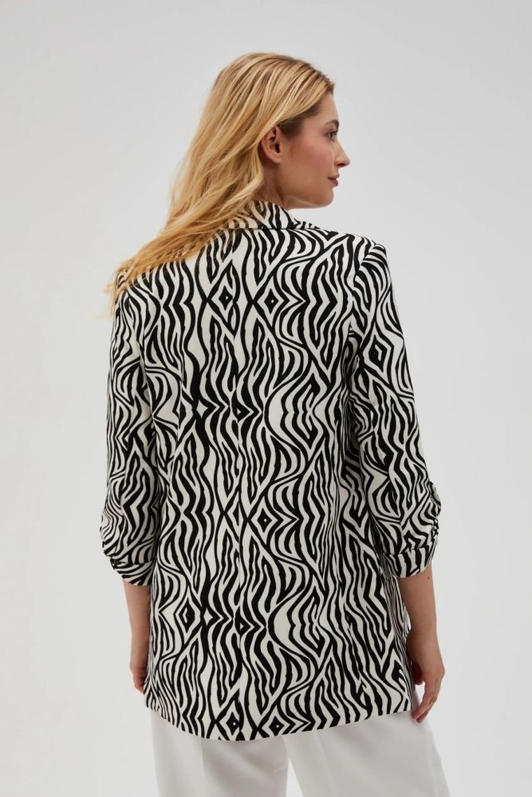 Marynarka damska, beżowa, Moodo