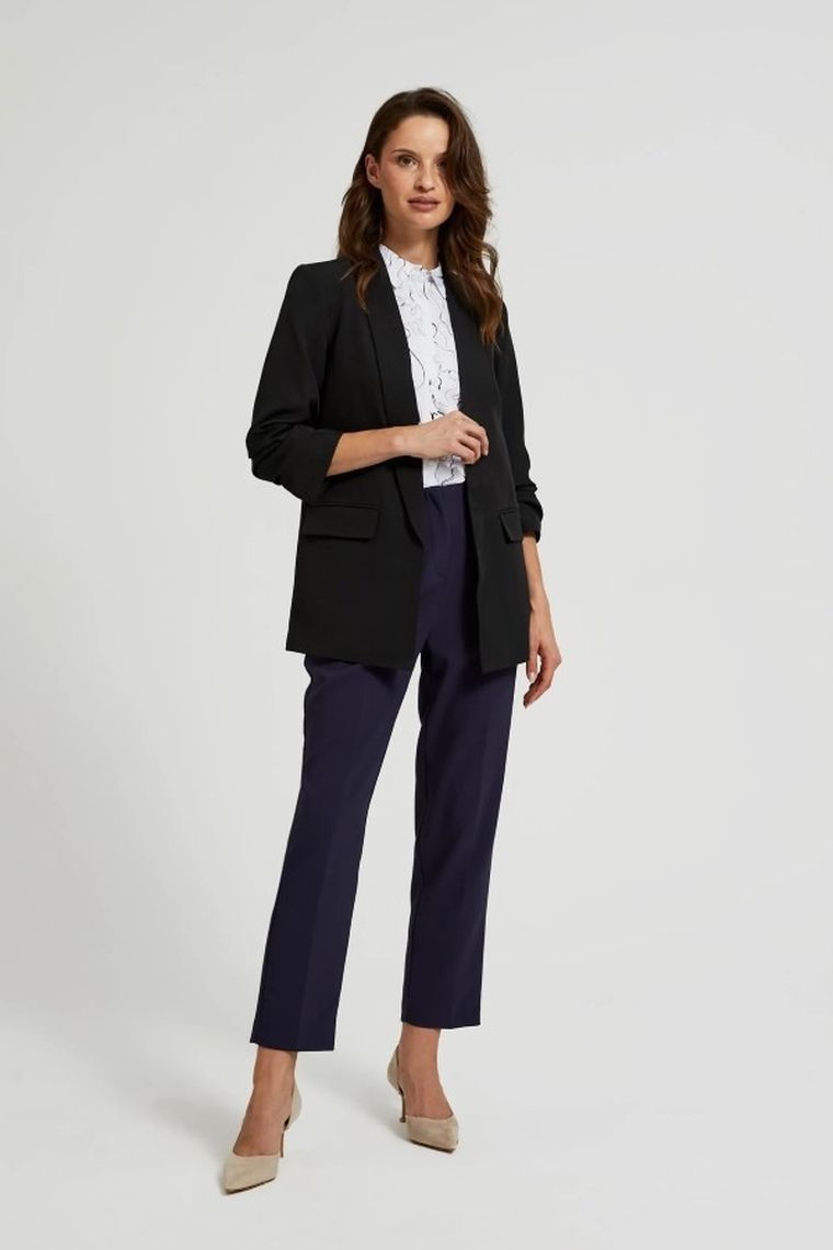 Marynarka damska, czarna, Moodo