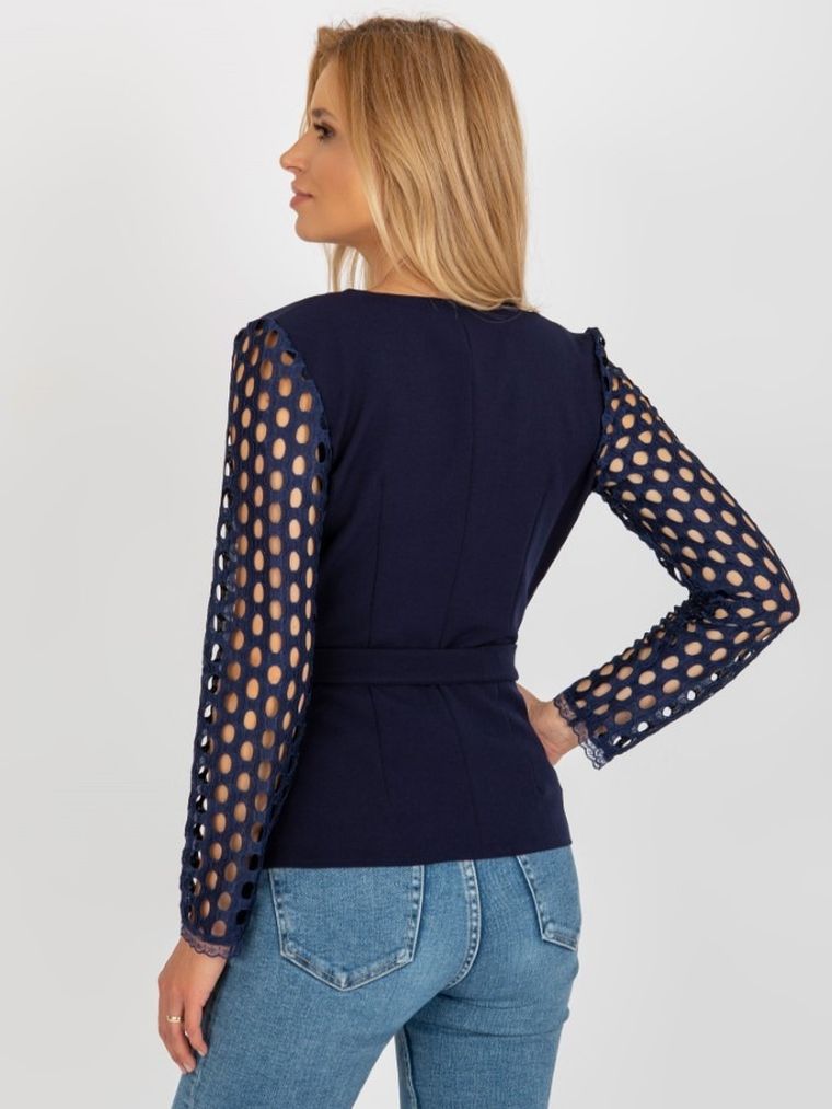 Marynarka damska, granatowa, Lakerta