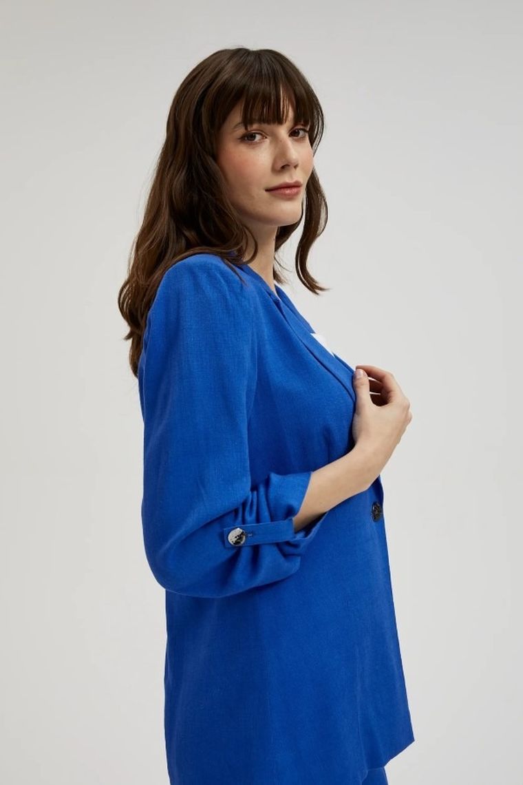 Marynarka damska, granatowa, Moodo