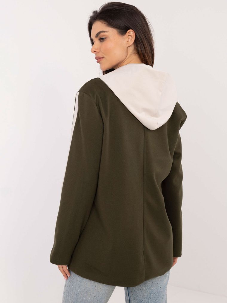 Marynarka damska, khaki, Italy Moda