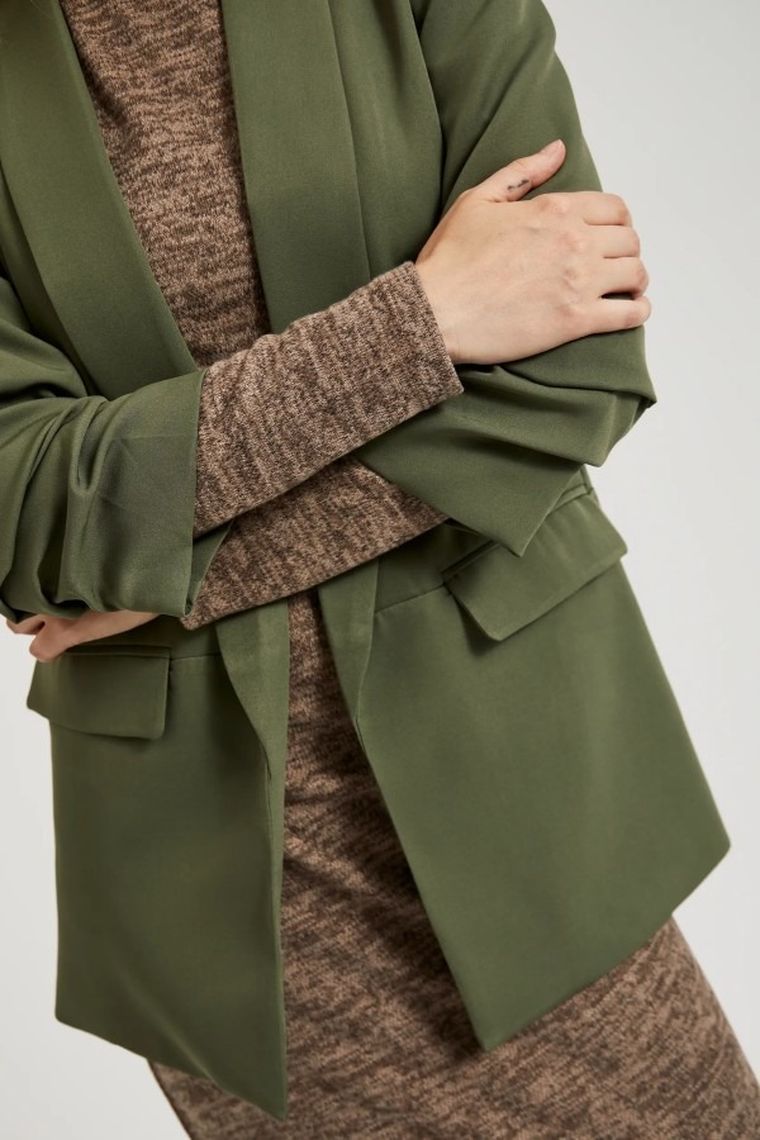 Marynarka damska, khaki, Moodo