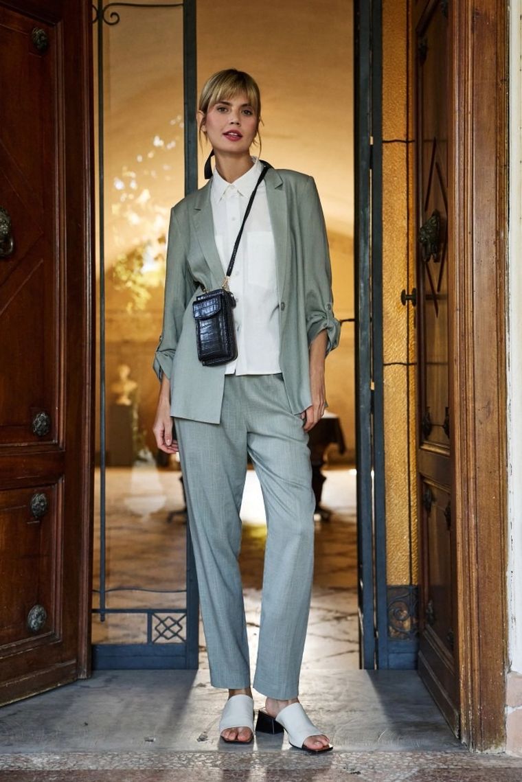 Marynarka damska, khaki, Moodo