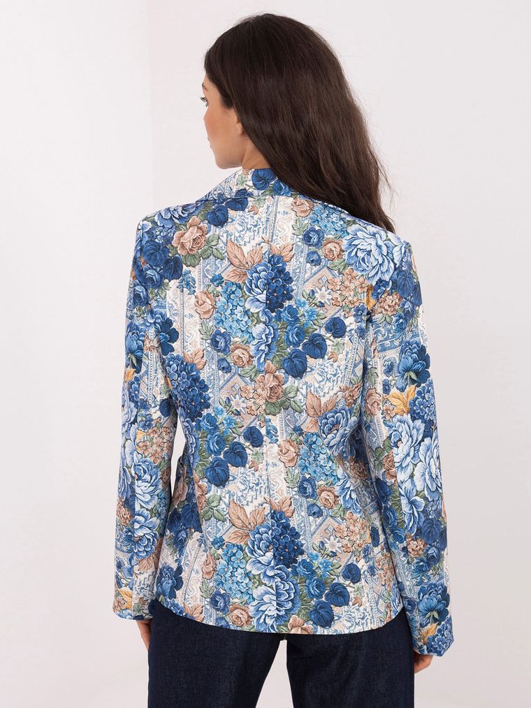 Marynarka damska, niebieska, Italy Moda