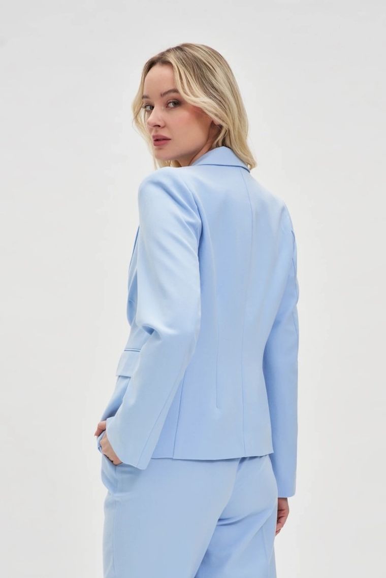 Marynarka damska, niebieska, Moodo