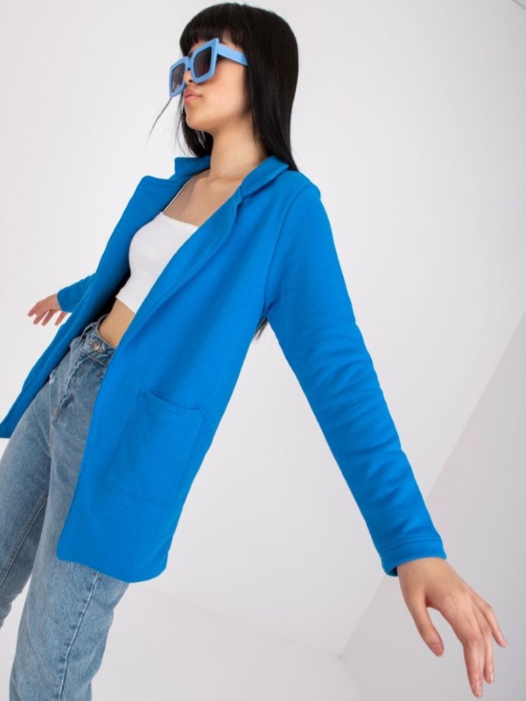 Marynarka damska, niebieska, Rue Paris