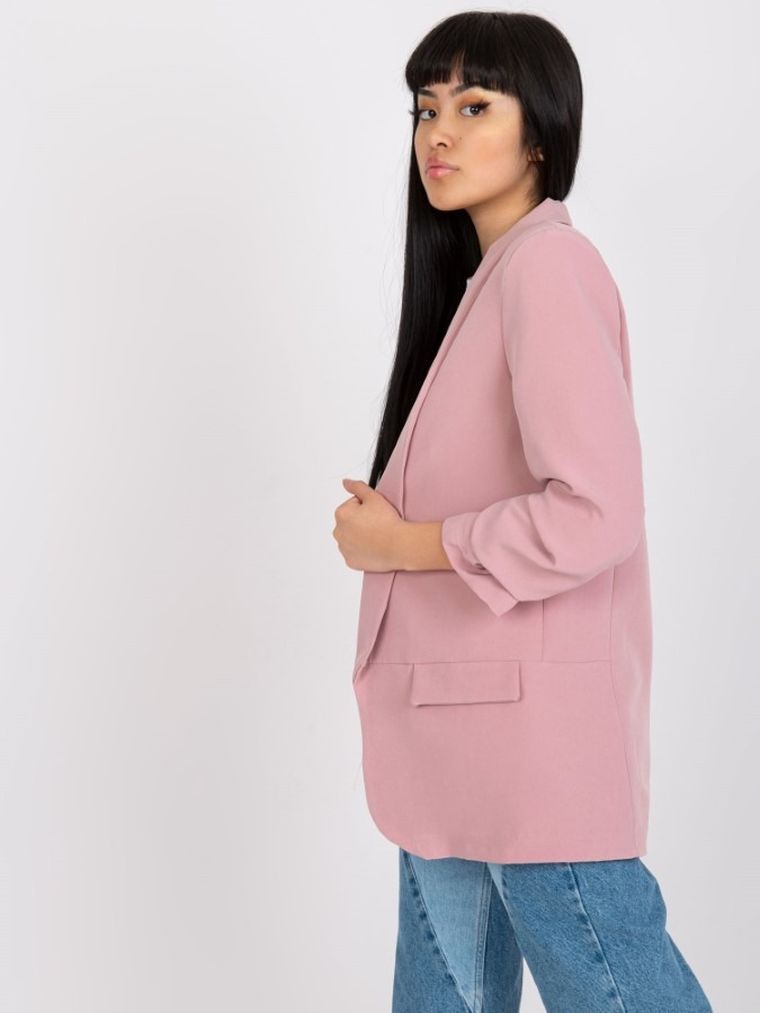 Marynarka damska, różowa, Italy Moda