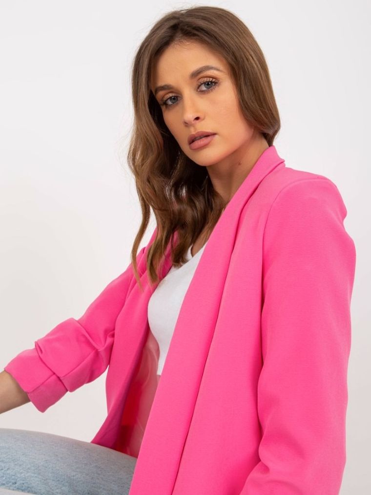 Marynarka damska, różowa, Italy Moda