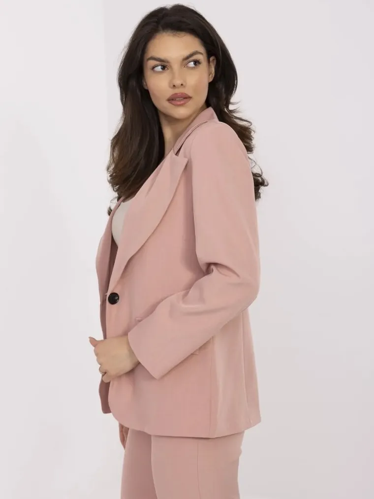 Marynarka damska, różowa, Italy Moda