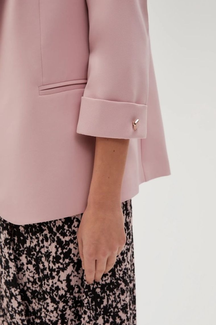 Marynarka damska, różowa, Moodo