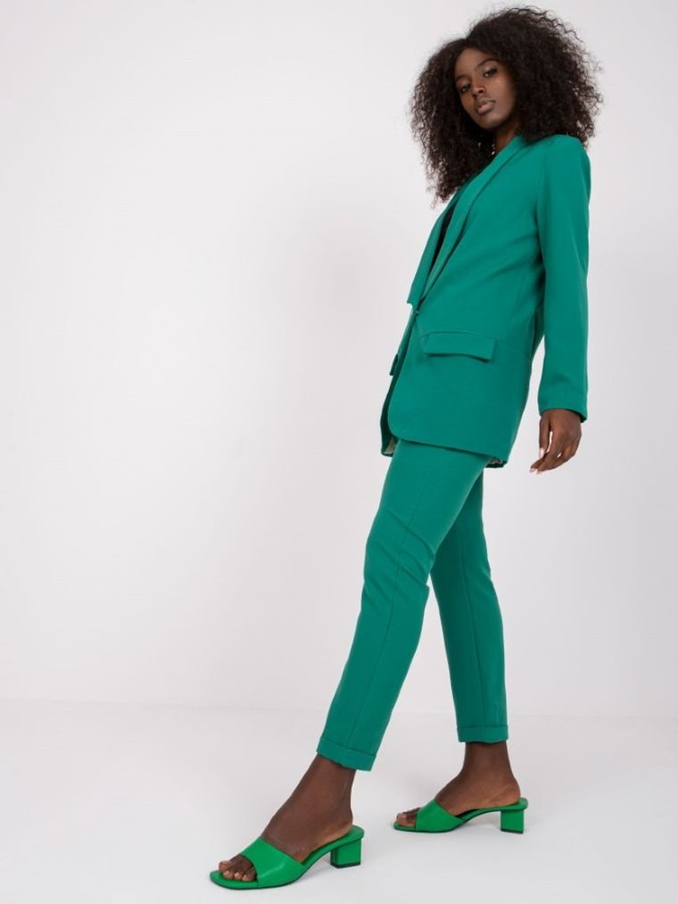 Marynarka damska, zielona, Italy Moda